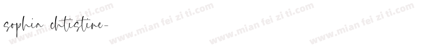 sophia chtistine字体转换